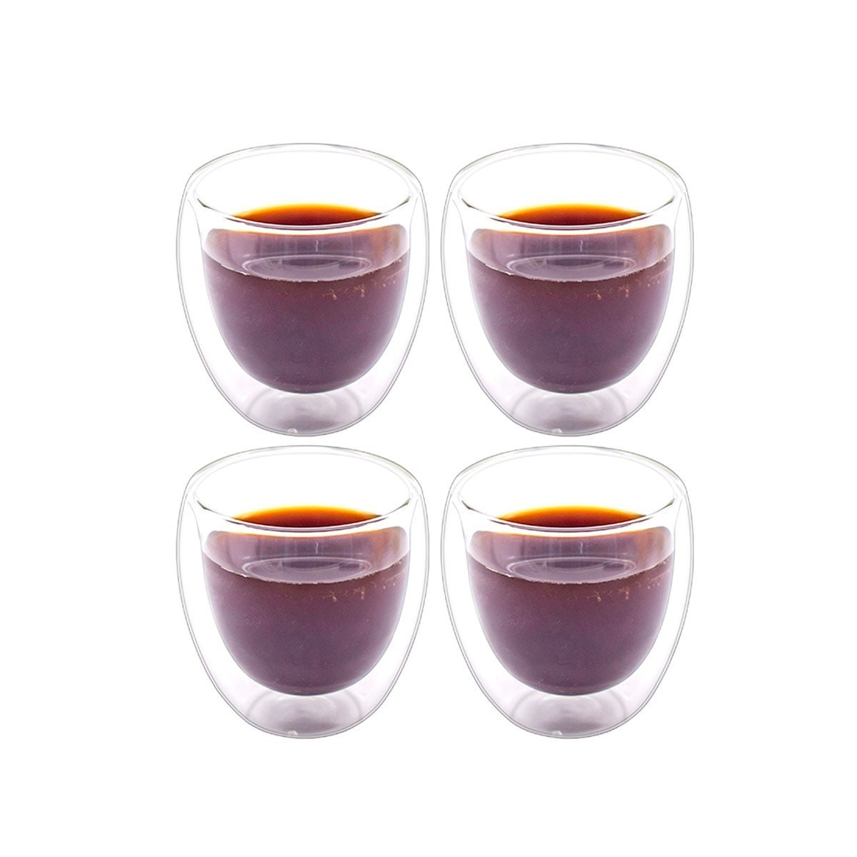 Set 4 Vasos doble Cristal de 150 ml