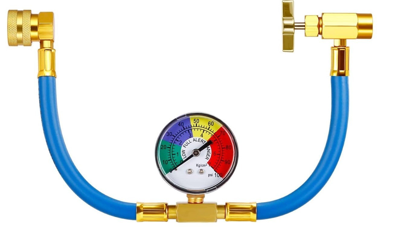 Manguera De Carga con manometro para Aire Acondicionado Para Coche R134A, MINUS 30