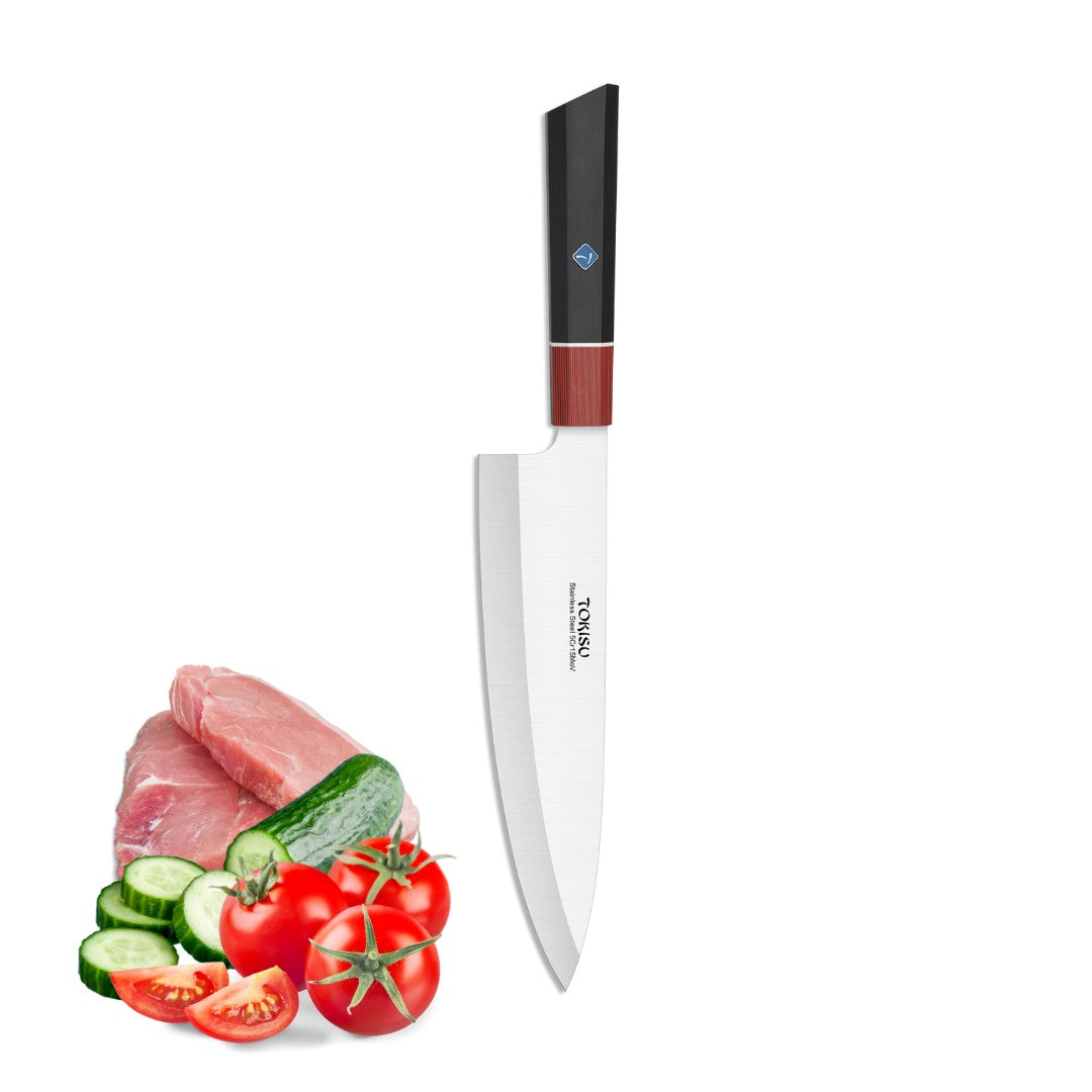 Cuchillo Cocina Profesional TOKYSU - Cuchillos Cocina Japones GYUTO de Acero Inoxidable de 67 capas 21,5 cm- Mango G10