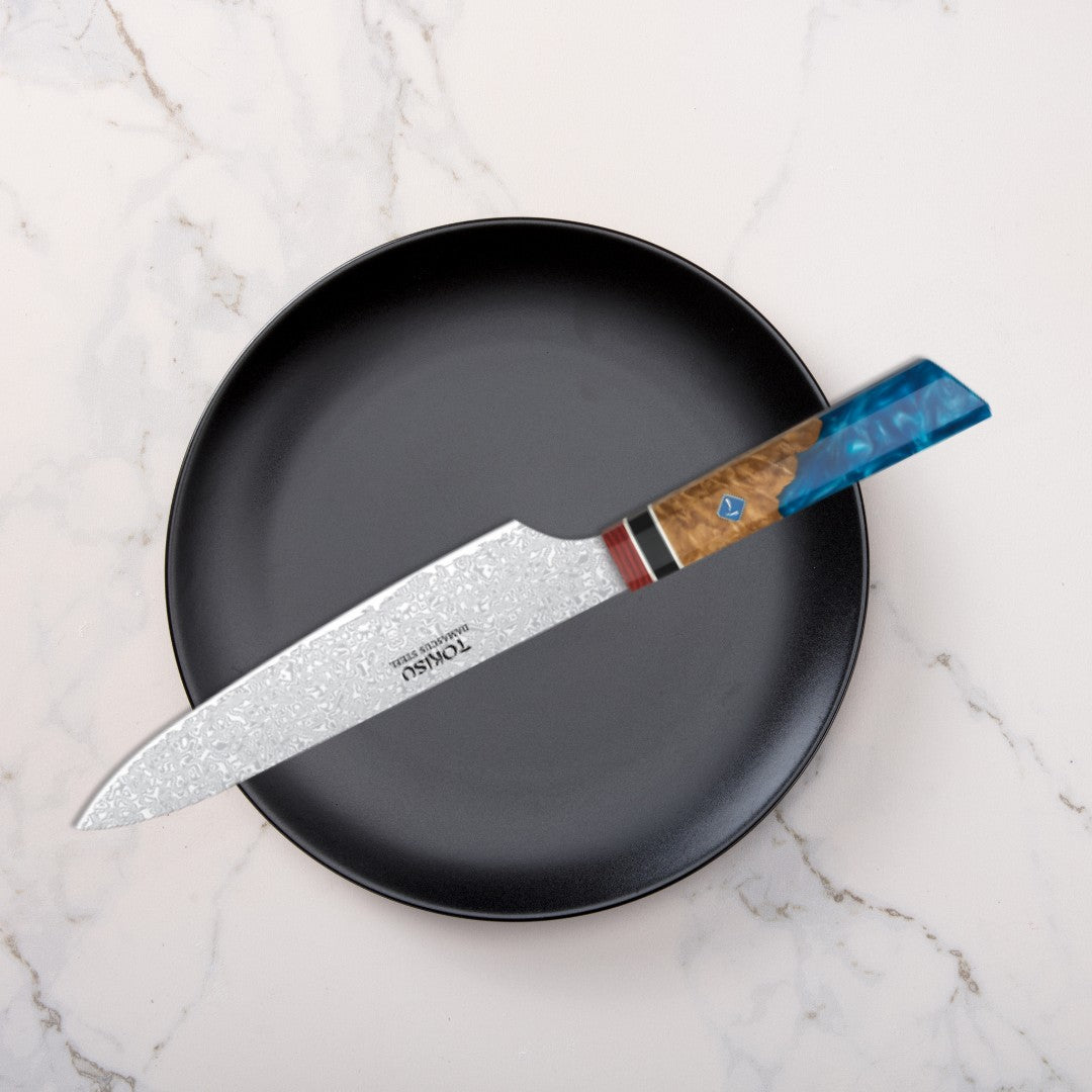 Cuchillo Cocina Profesional TOKYSU - Cuchillos Cocina Japones SMALL GYUTO de Acero DAMASCO 67 capas