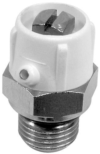 Purgador cabeza giratoria 1/8" plástico con junta tórica