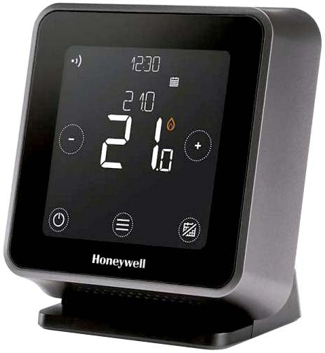 Termostato conectado LYRIC T6R. Termostato inalámbrico con soporte de sobremesa, color negro