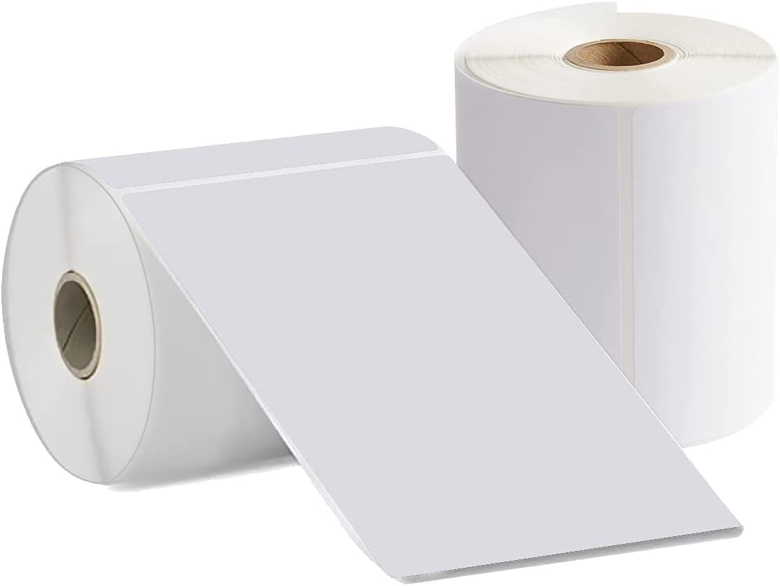 Etiquetas de envio 800 de 4 x 6 pulgadas (100 x 150 mm) 2 rollos de 400