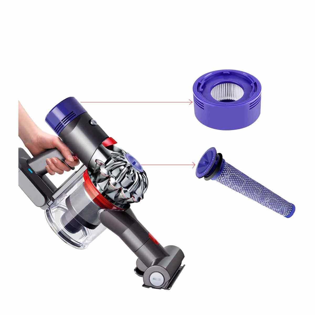 Filtros Aspiradora DYSON V7 V8 Pre Post Motor Lavables
