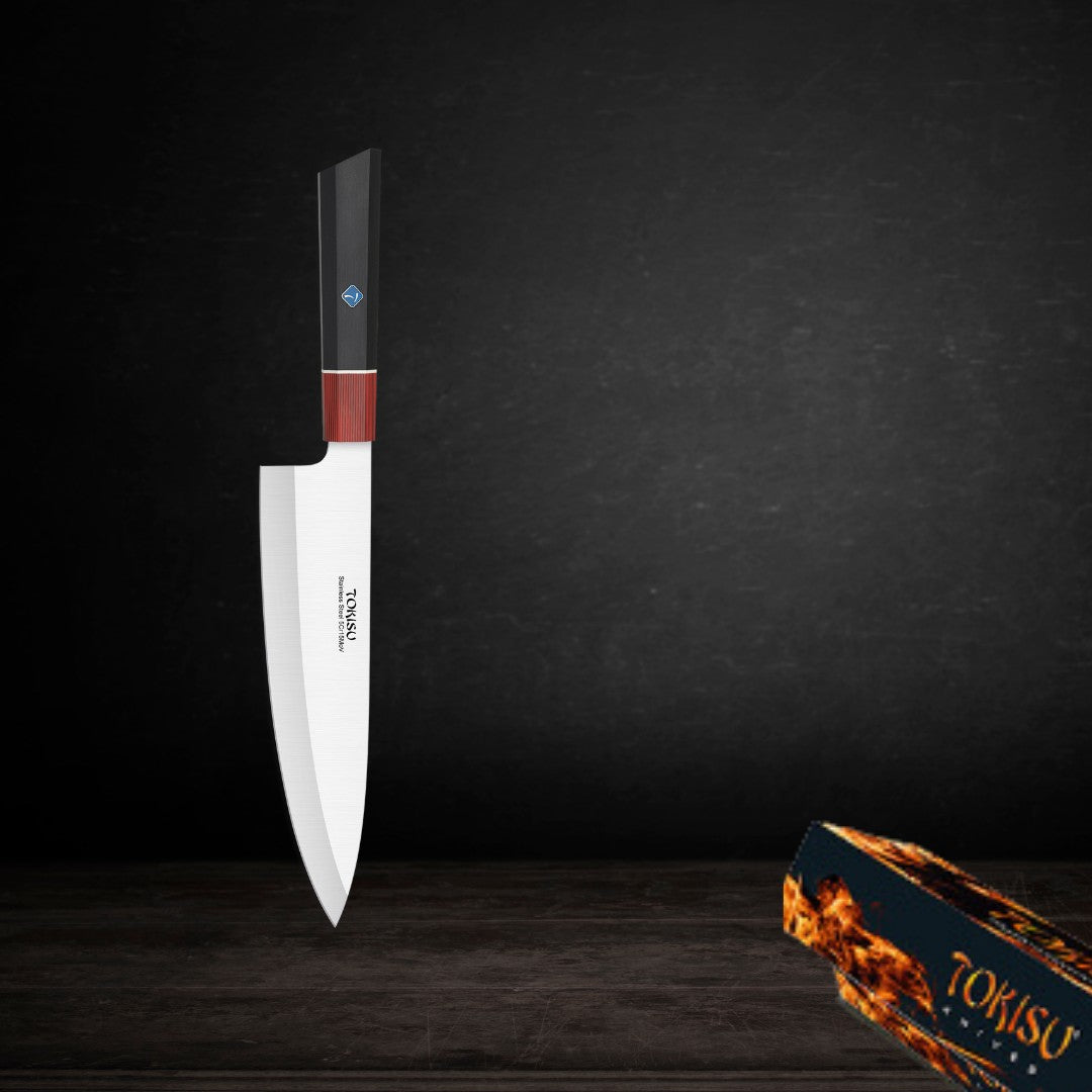 Cuchillo Cocina Profesional TOKYSU - Cuchillos Cocina Japones  GYUTO de Acero Inoxidable de 67 capas  21,5  cm-  Mango G10