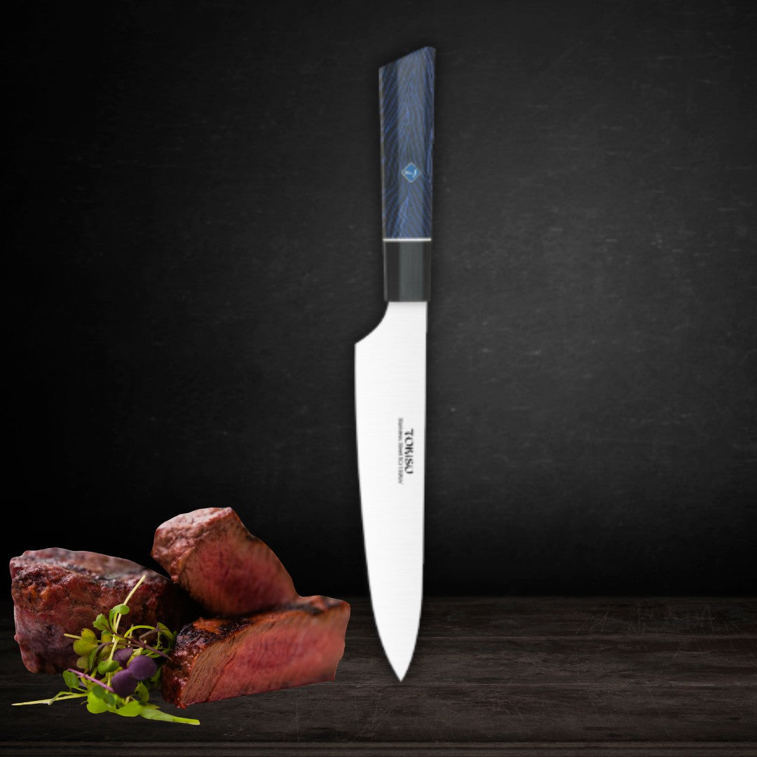 Cuchillo Cocina Profesional TOKYSU - Cuchillos Cocina Japones SMALL GYUTO de Acero Inoxidable de 67 capas  19,5  cm-  Mango G10