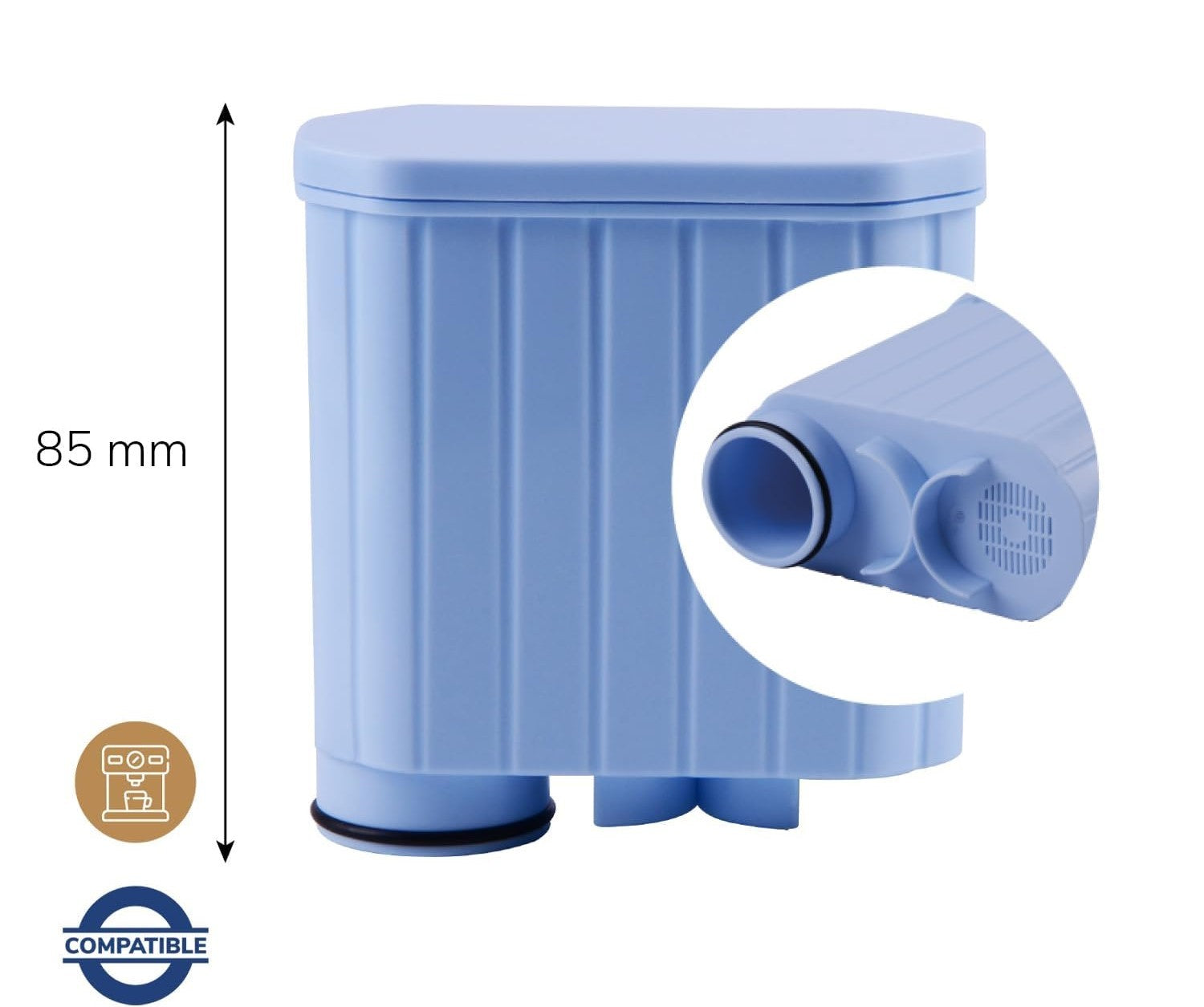Recamania Filtro de Agua Compatible con Philips AquaClean | Mejora el Sabor del Café y Reduce la Cal del Agua | Repuesto Fácil