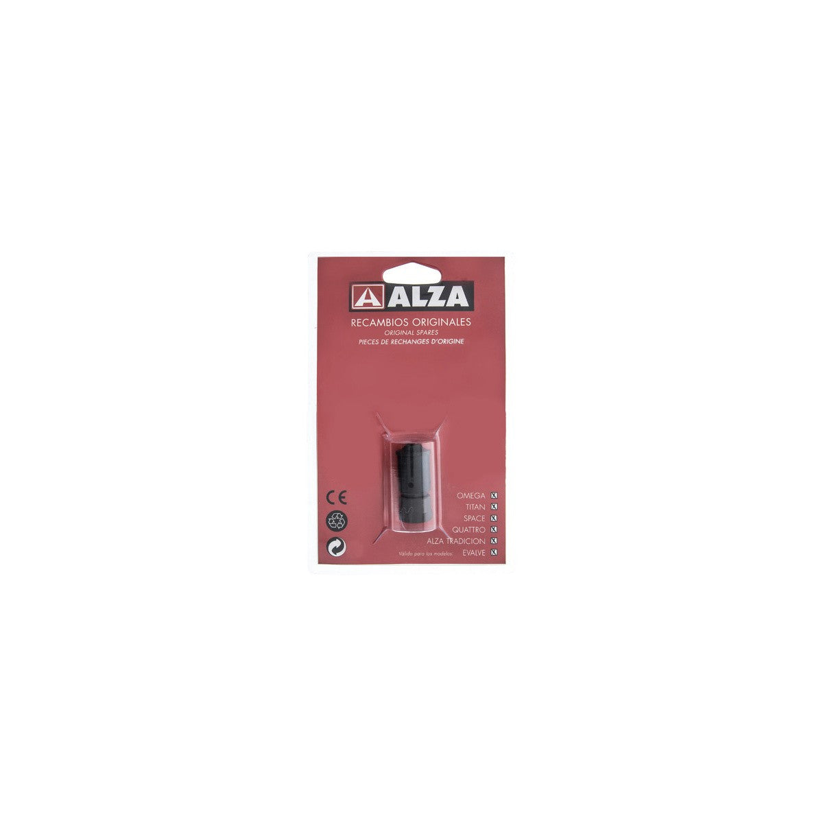 Válvula principal olla presión|compatible con ALZA|Calidad|Codigo fabricante 9214|Para modelos KUCHE ZENITH QUATTRO TITAN OMEG