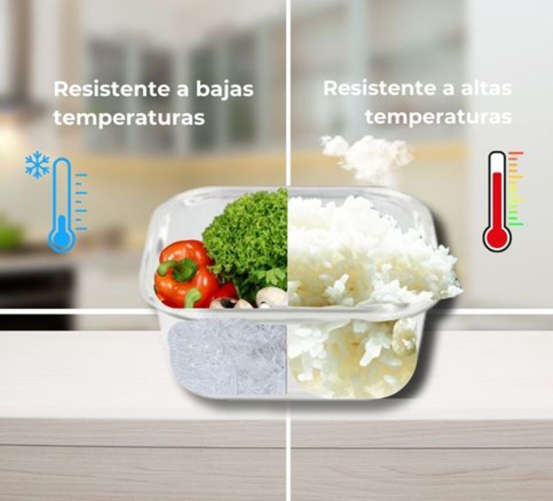 Recipientes de Cristal Para Alimentos - 18 Piezas (9 recipientes y 9 tapas) - Apto para lavavajillas, Microondas y congelador -