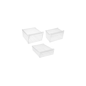 Kit de 3 cajones congelador | compatible con ZANUSSI | Calidad Original | Codigo fabricante 4055419537 | Para modelos ZRB34310WA
