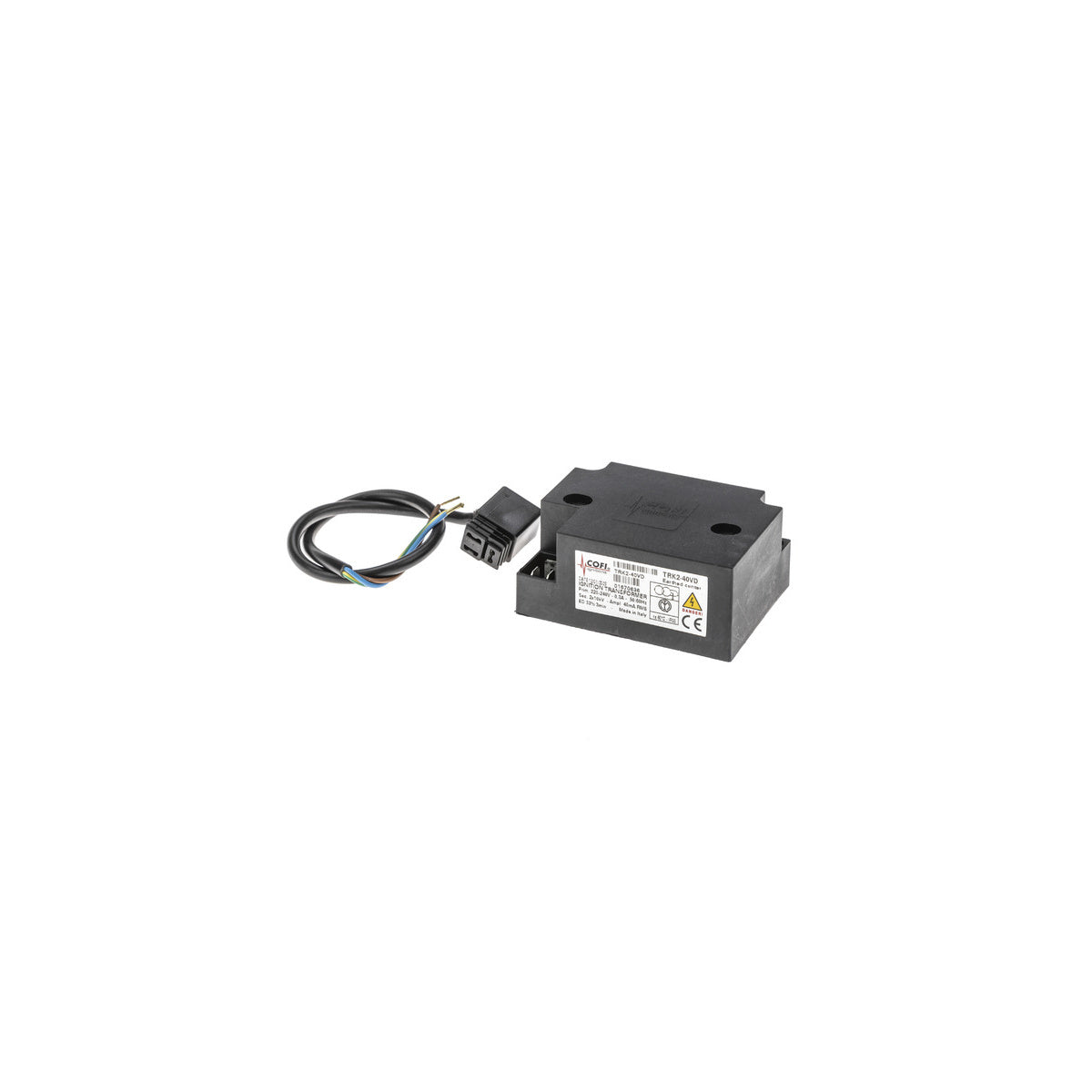 Transformador quemador gasóleo COFI | compatible con STANDARD | Calidad OEM | Codigo fabricante 4345428 | Para modelos TRK2-40VD