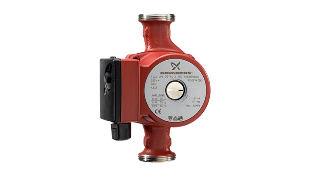 Bomba circuladora Grundfos UP 25-60N 180 mm 1-1/2" x 1"