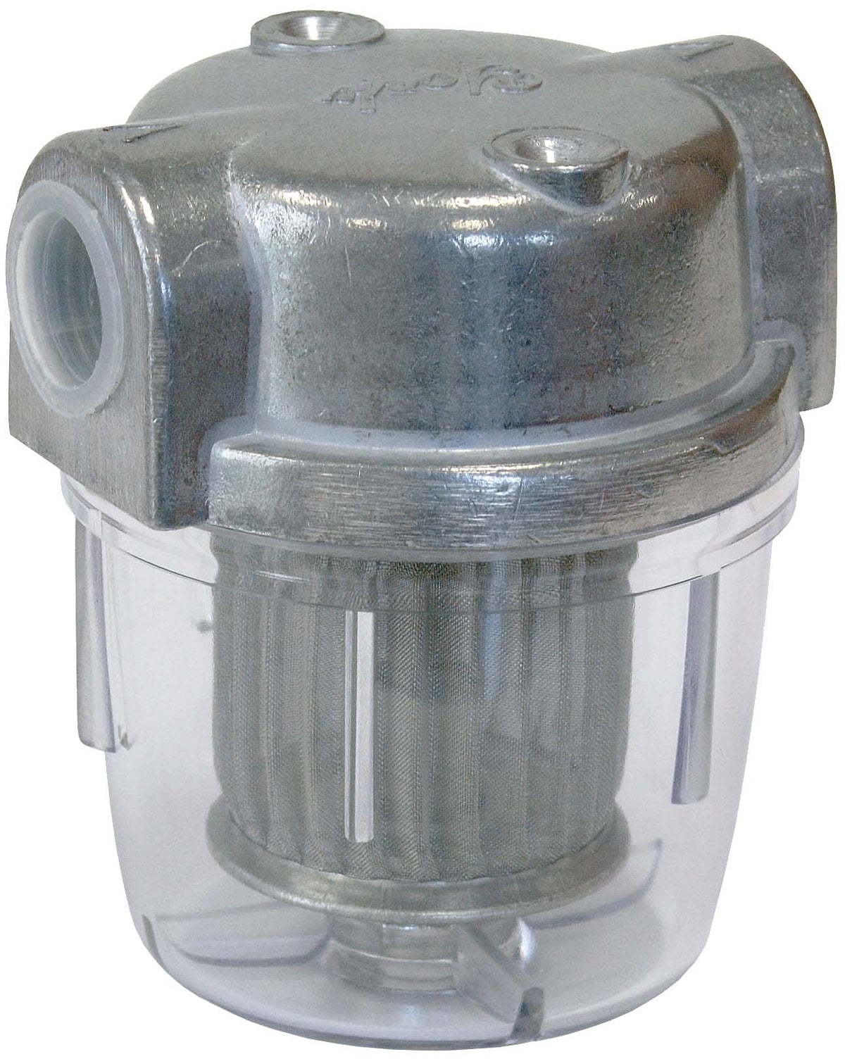 Filtro para gasóleo con vaso plástico transparente 3/8"